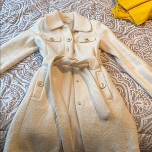 New York and company cream pea coat